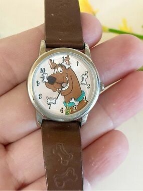 Vintage Armitron Scooby-Doo Watch w Moving Dog Bone Hands-WORKS!-Retro Timepiece